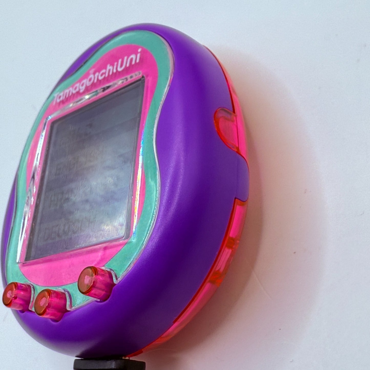 Bandai Tamagotchi Uni Purple Virtual Pet Tamaverse Wearable MIB Authentic13