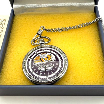 Neon Genesis Evangelion EVA Unit 01 Test Type Pocket Watch SEGA Japan Mint Rare12