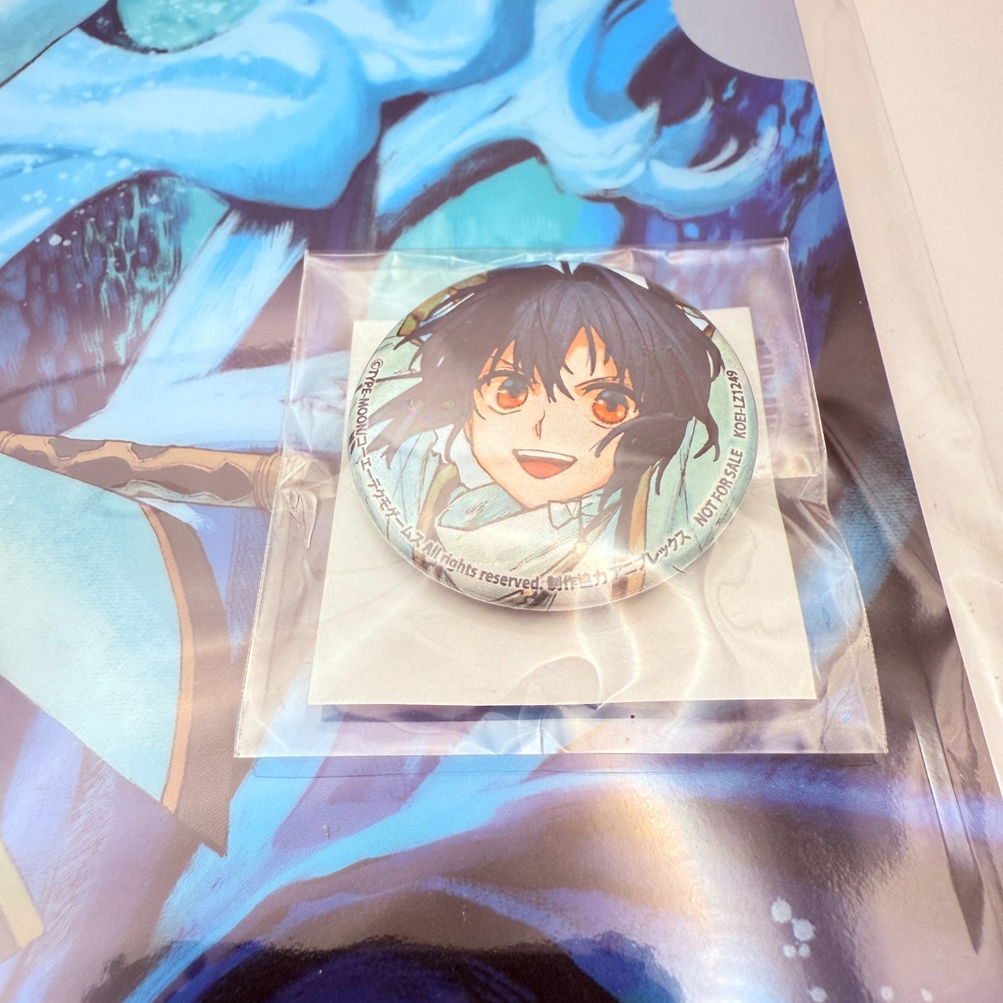 Fate/Samurai Remnant 2nd Anniv Kuji Saber Yamato Takeru Set Clear File Badge Key3