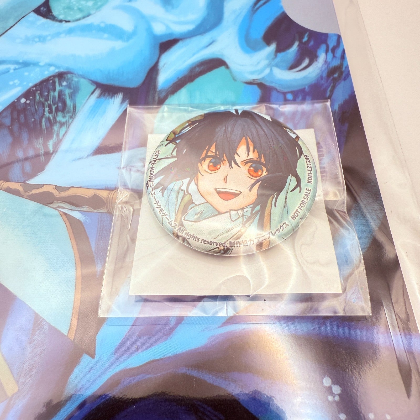 Fate/Samurai Remnant 2nd Anniv Kuji Saber Yamato Takeru Set Clear File Badge Key3