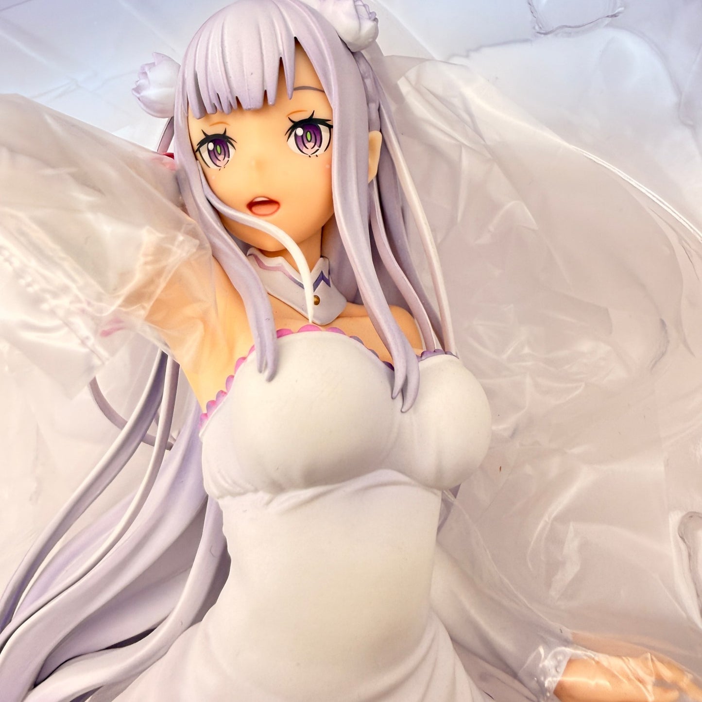 Phat! Re:Zero Emilia Wedding Ver 1/7 Scale Figure Opened Mint Authentic Japan7
