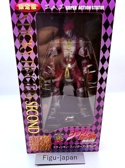 Super Action Statue JoJo's Bizarre Adventure Sticky Fingers Second Figure OOB0