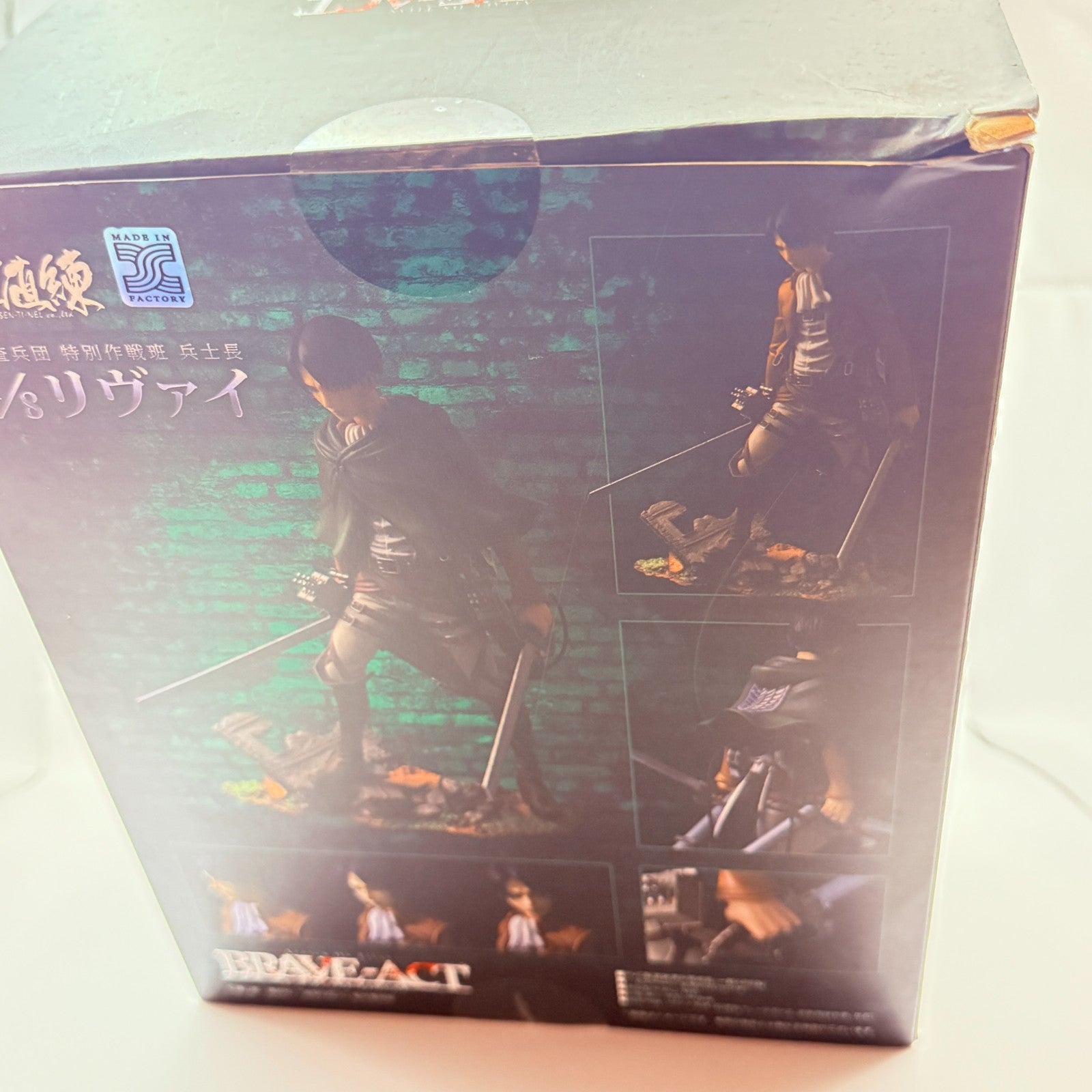 Sentinel BRAVEACT Attack on Titan Levi 1/8 Figure Authentic New WIT Studio JP7