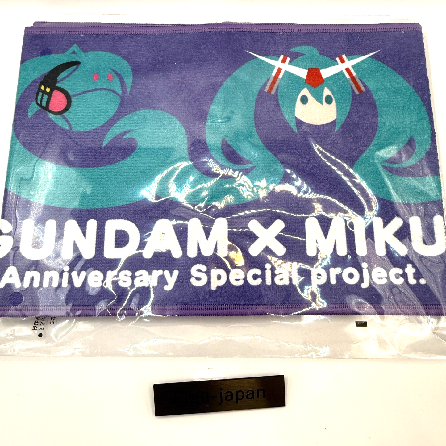 Gundam 45th Anniversary Hatsune Miku Collaboration Muffler Towel Scarf NWT1