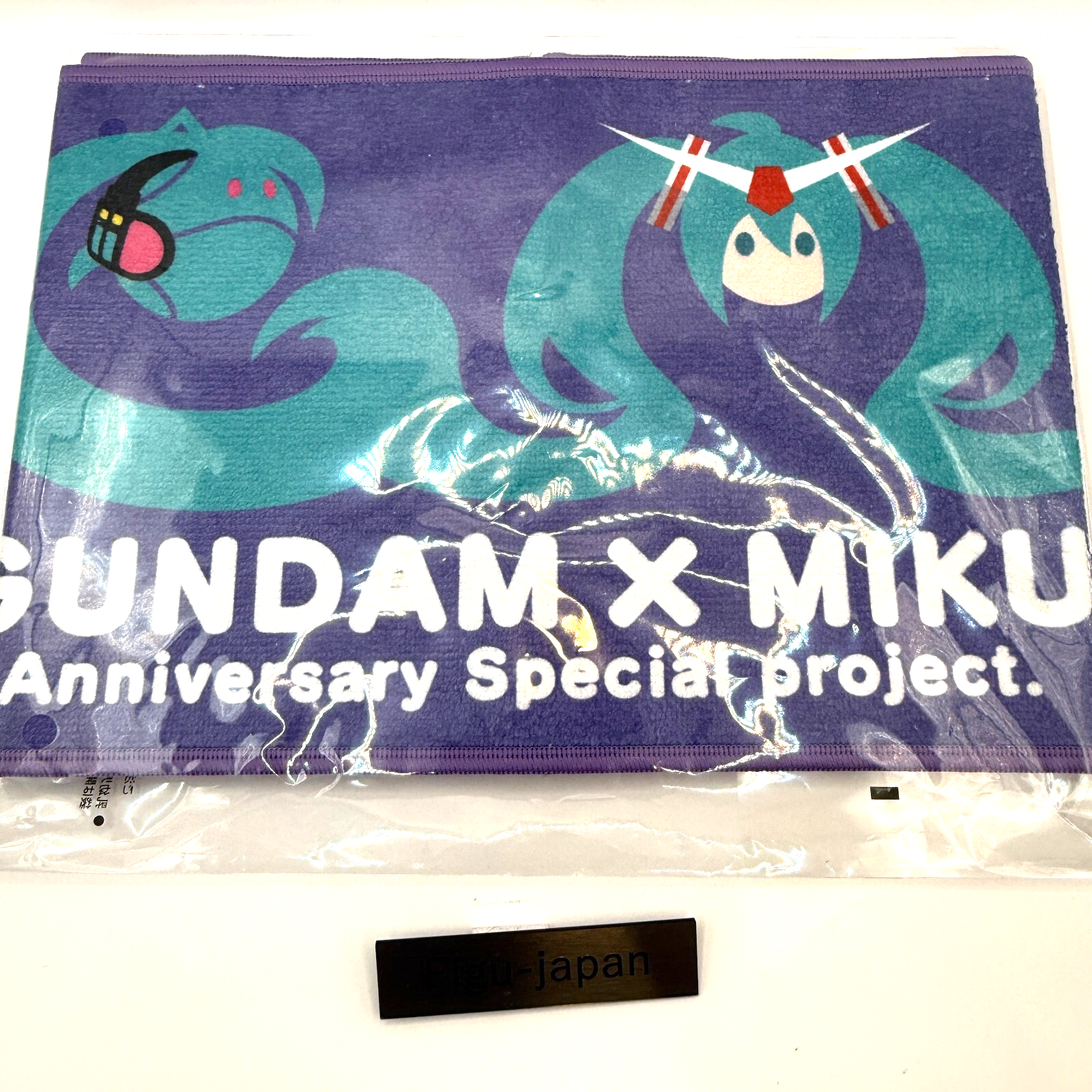 Gundam 45th Anniversary Hatsune Miku Collaboration Muffler Towel Scarf NWT1