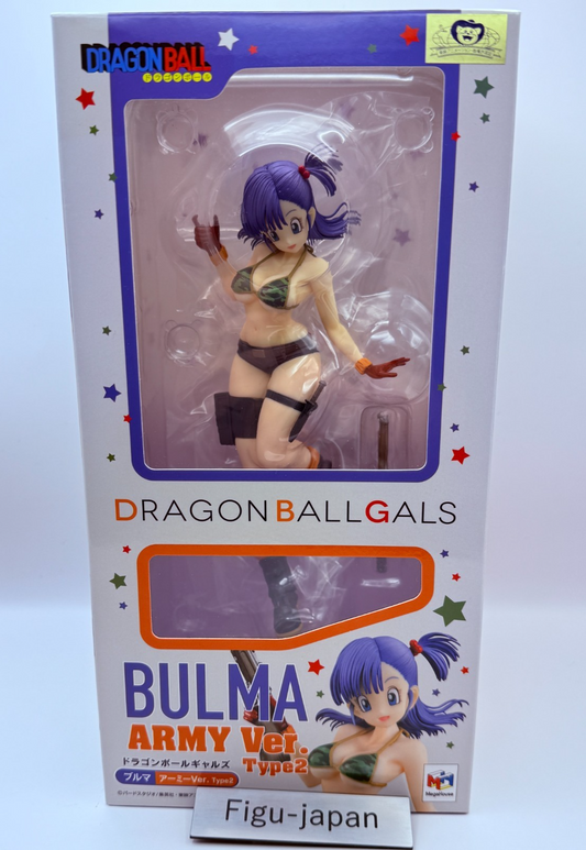 MegaHouse Dragon Ball Gals Bulma Army Ver. Type 2 Purple Hair Figure Japan0