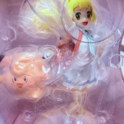 Kotobukiya Pokemon Center Lillie & Clefairy 1/8 Figure NEW Ganbari Lillie Japan9