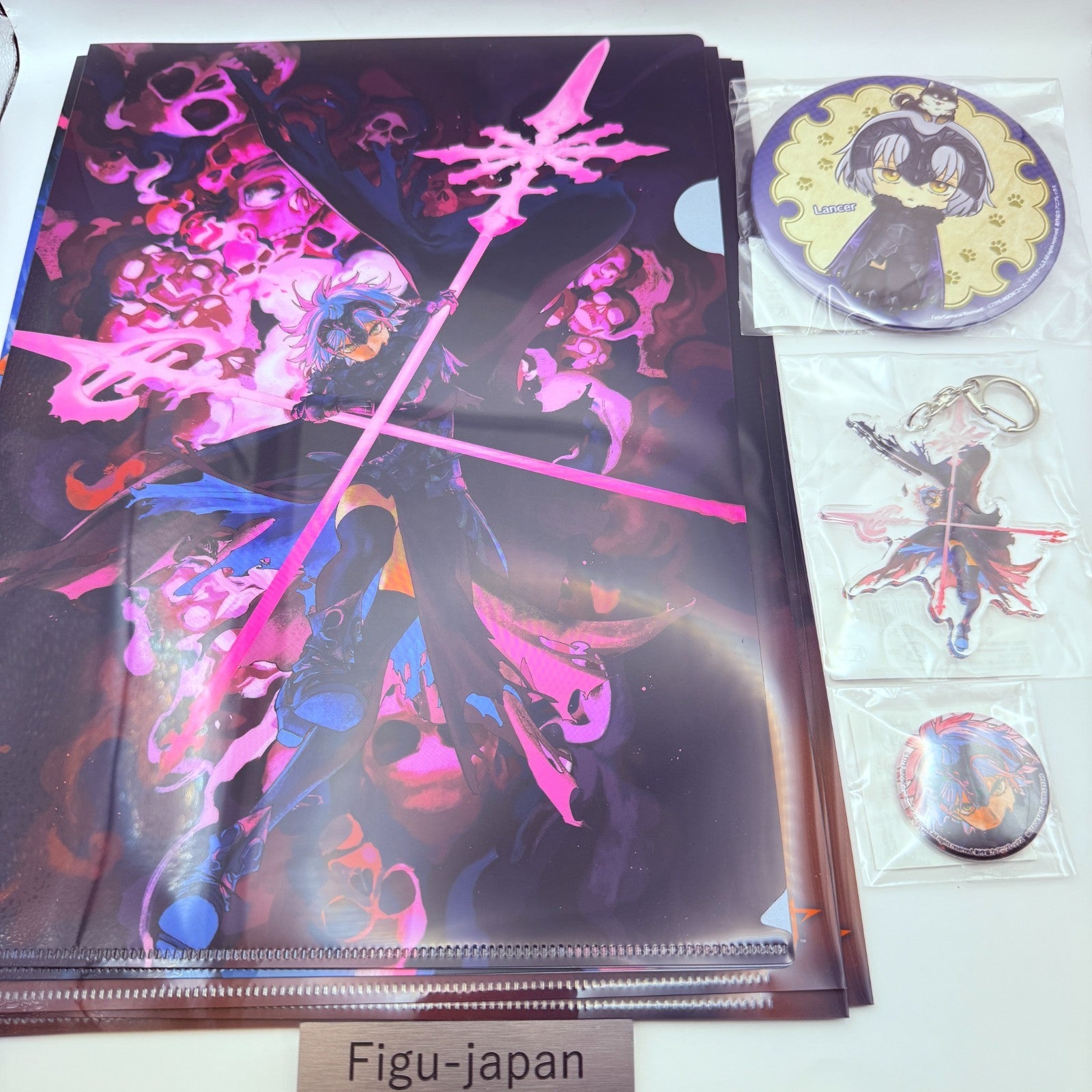 Fate/Samurai Remnant 2nd Anniv Kuji Lancer Jeanne Alter SP 4Item Set Clear File0