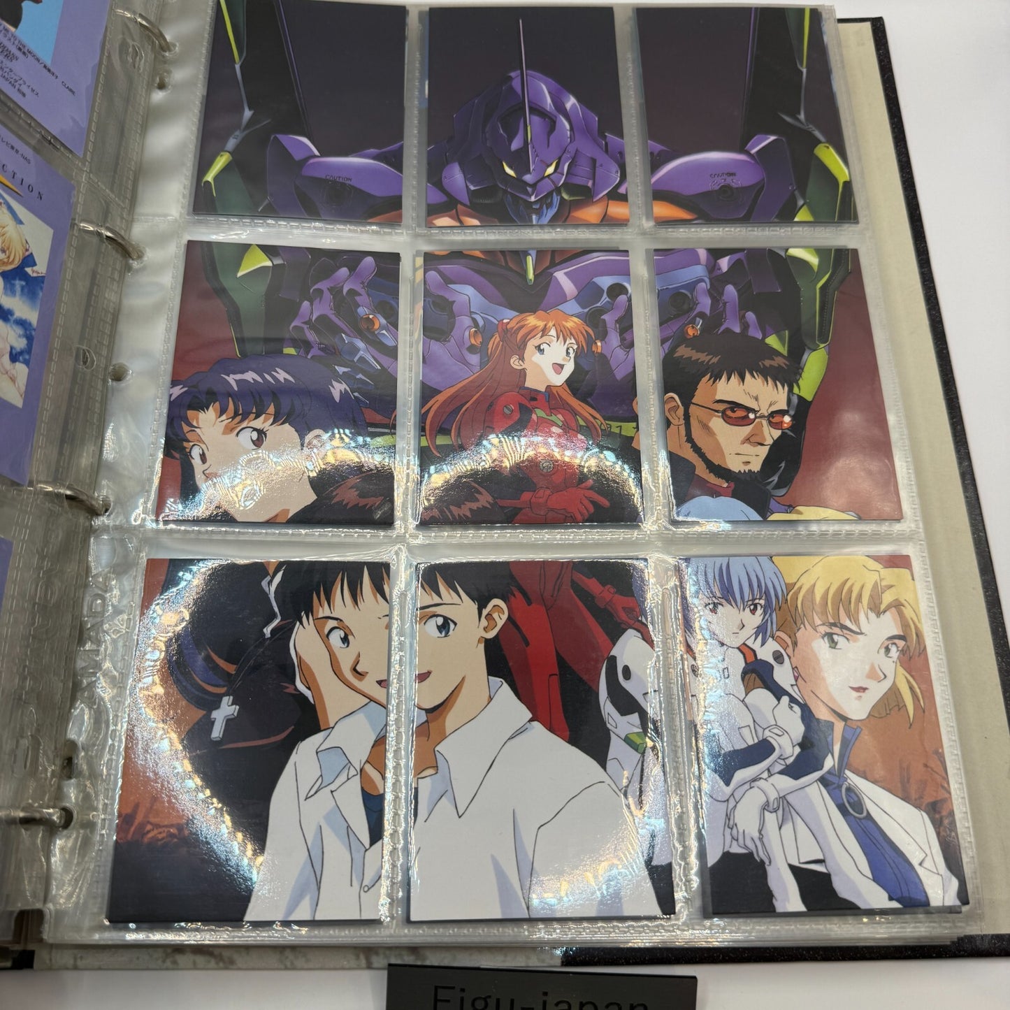 CARDDASS MASTERS Neon Genesis Evangelion PART 1 & 2 PERFECT SET With binder 199712