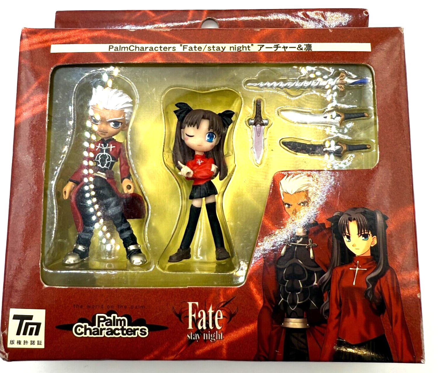 Fate Stay Night  Archer Rin Palm Characters figures  New in Box  from japan1