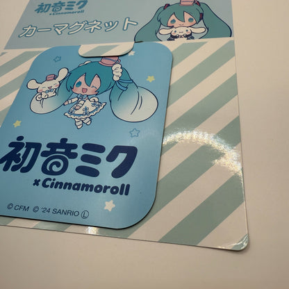 Hatsune miku Cinnamoroll Car magnet goods Light fastness Sanrio from japan NEW4