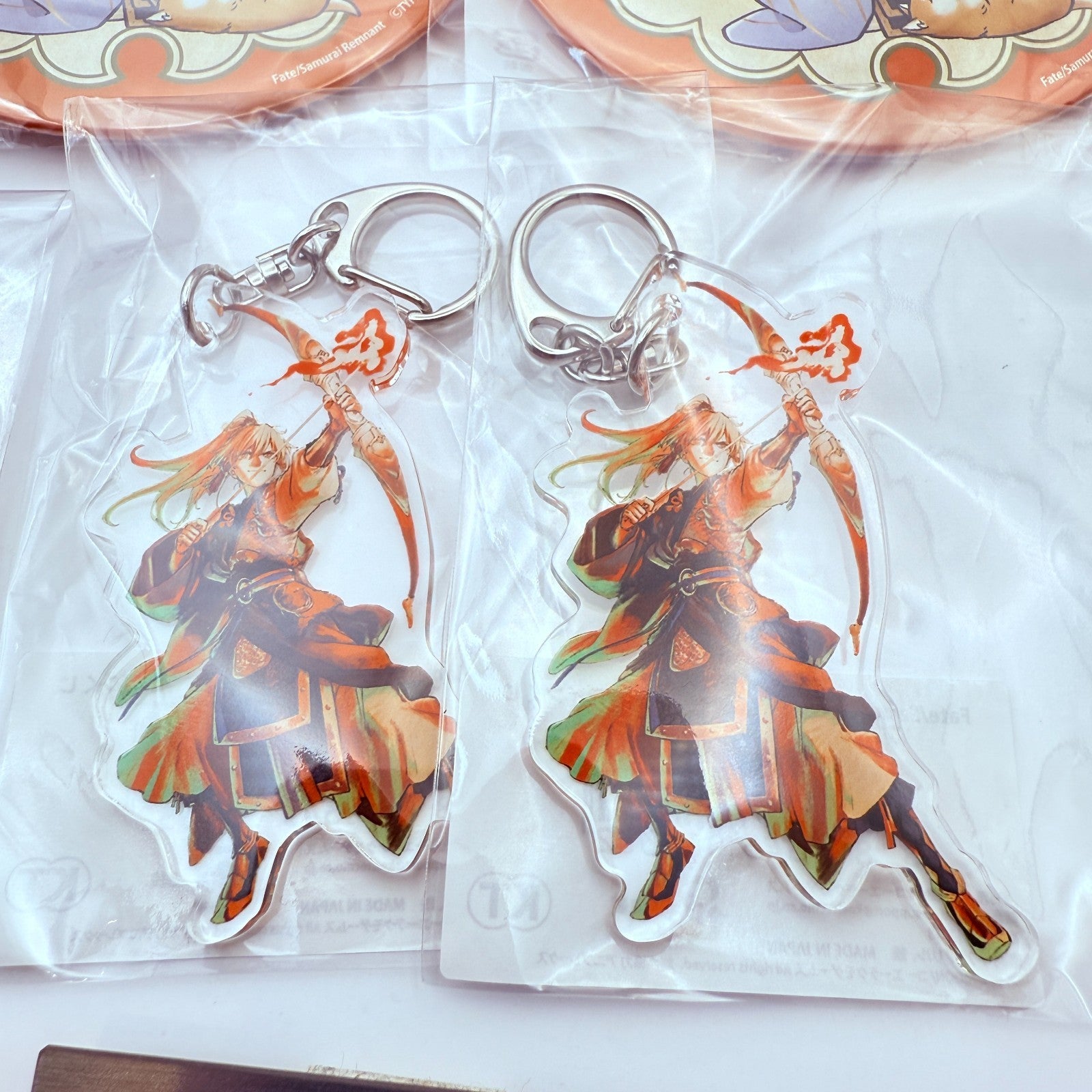 Fate/Samurai Remnant 2nd Anniv Kuji Archer & Yui Shousetsu 7Item Set Badge Key2