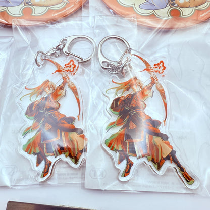 Fate/Samurai Remnant 2nd Anniv Kuji Archer & Yui Shousetsu 7Item Set Badge Key2