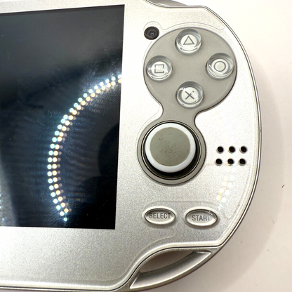 Sony PlayStation Vita PCH1000 ICE SILVER WiFi PSO2 soft & memory card 16GB12
