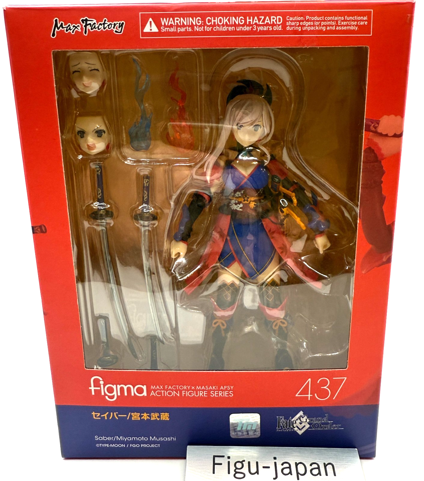 figma 400 Fate/Grand Order Saber Miyamoto Musashi Max Factory Authentic Top Mint0
