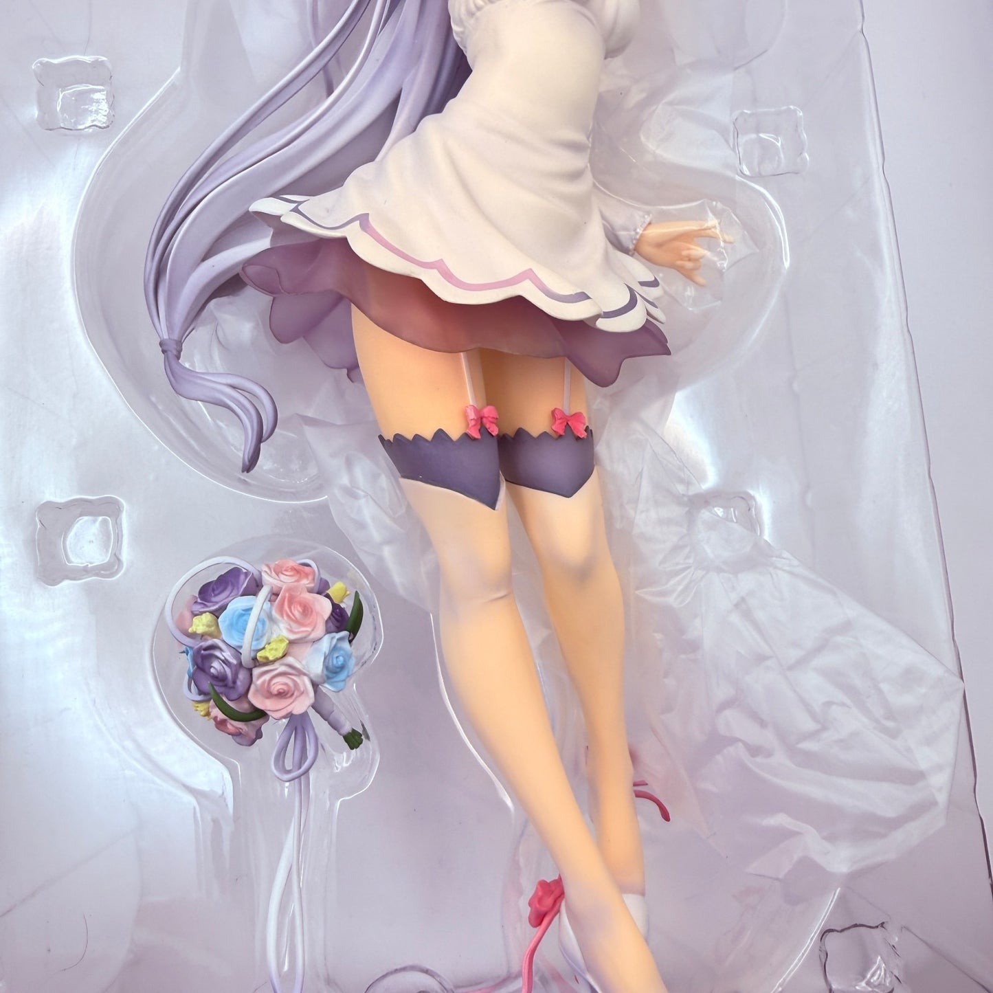 Phat! Re:Zero Emilia Wedding Ver 1/7 Scale Figure Opened Mint Authentic Japan9