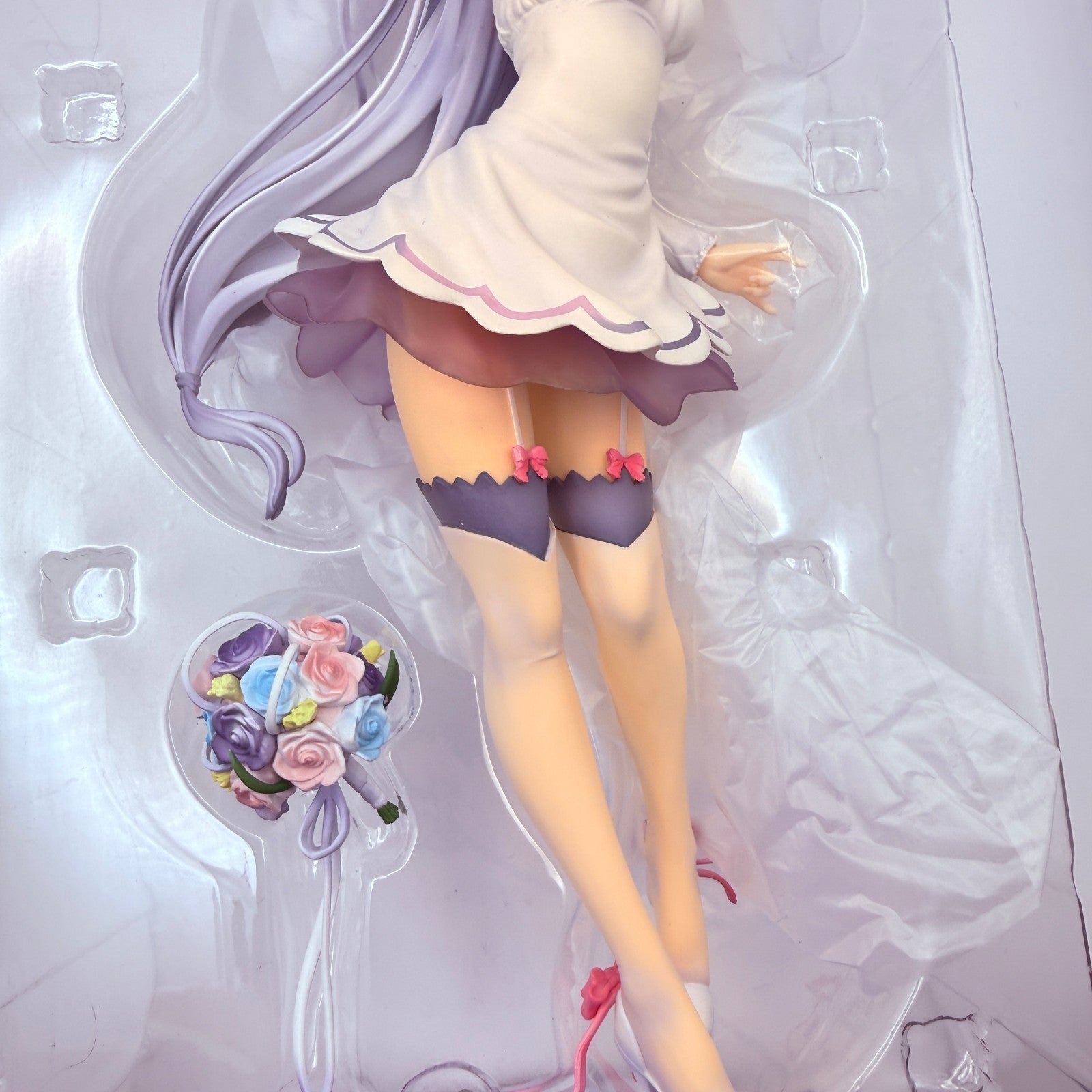 Phat! Re:Zero Emilia Wedding Ver 1/7 Scale Figure Opened Mint Authentic Japan9