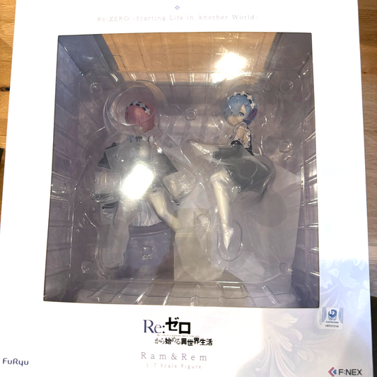 Re:ZERO Starting Life in Another World Ram & Rem 1/7 Figure Set FuRyu Authentic0