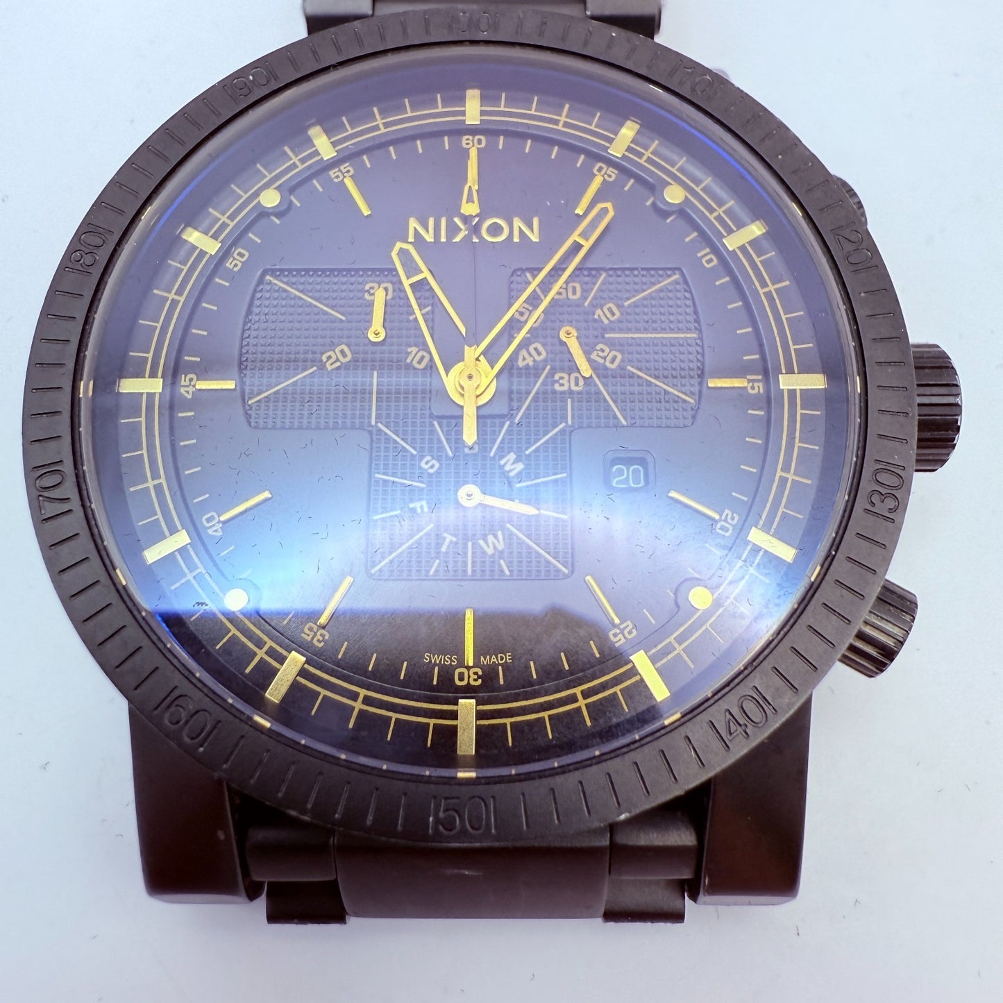 NEW Nixon Magnacon SS 2 Minutes To Midnight Black Gold Limited 100% AUTH EXPRESS16