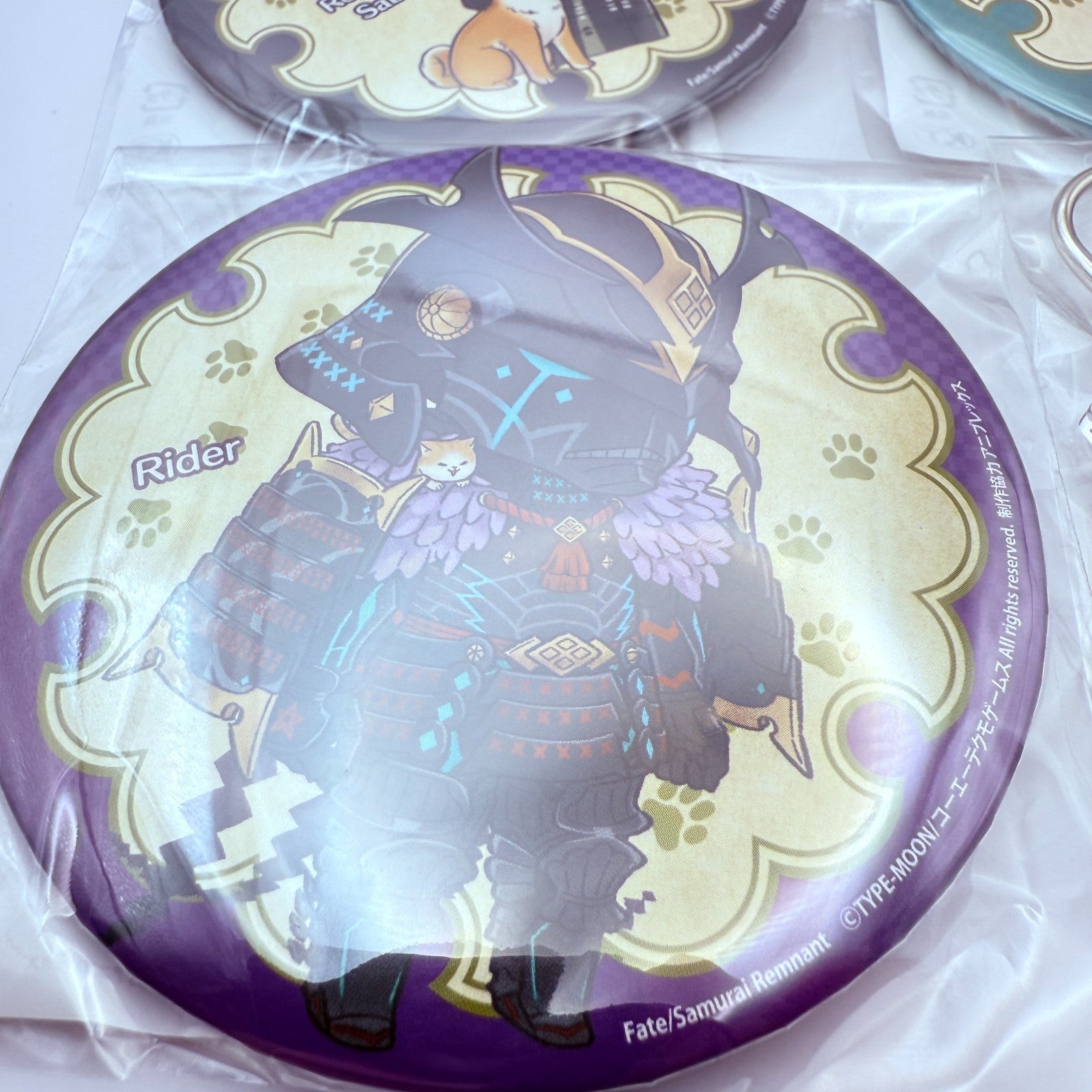 Fate/Samurai Remnant 2nd Anniv Kuji Rider Ushi Gozen Zhao Yun Yagyu Set Badge4