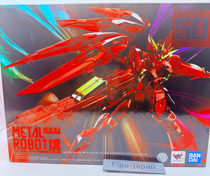 METAL ROBOT SPIRITS Wing Gundam Zero CHOGOKIN 50th Red Plated Bandai NIB0