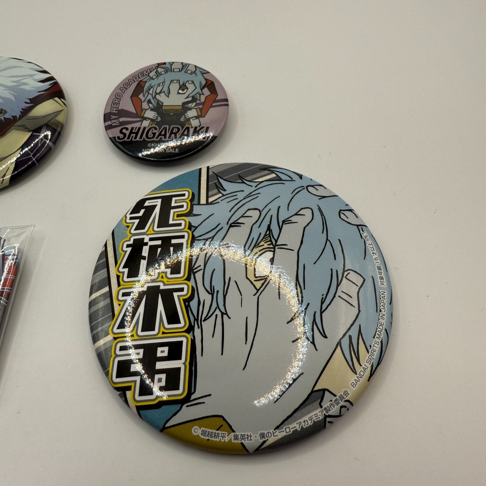 Tomura Shigaraki Pinback Button Badge Set 4 My Hero Academia MHA Villains NEW12