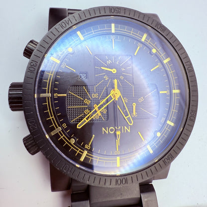 NEW Nixon Magnacon SS 2 Minutes To Midnight Black Gold Limited 100% AUTH EXPRESS5