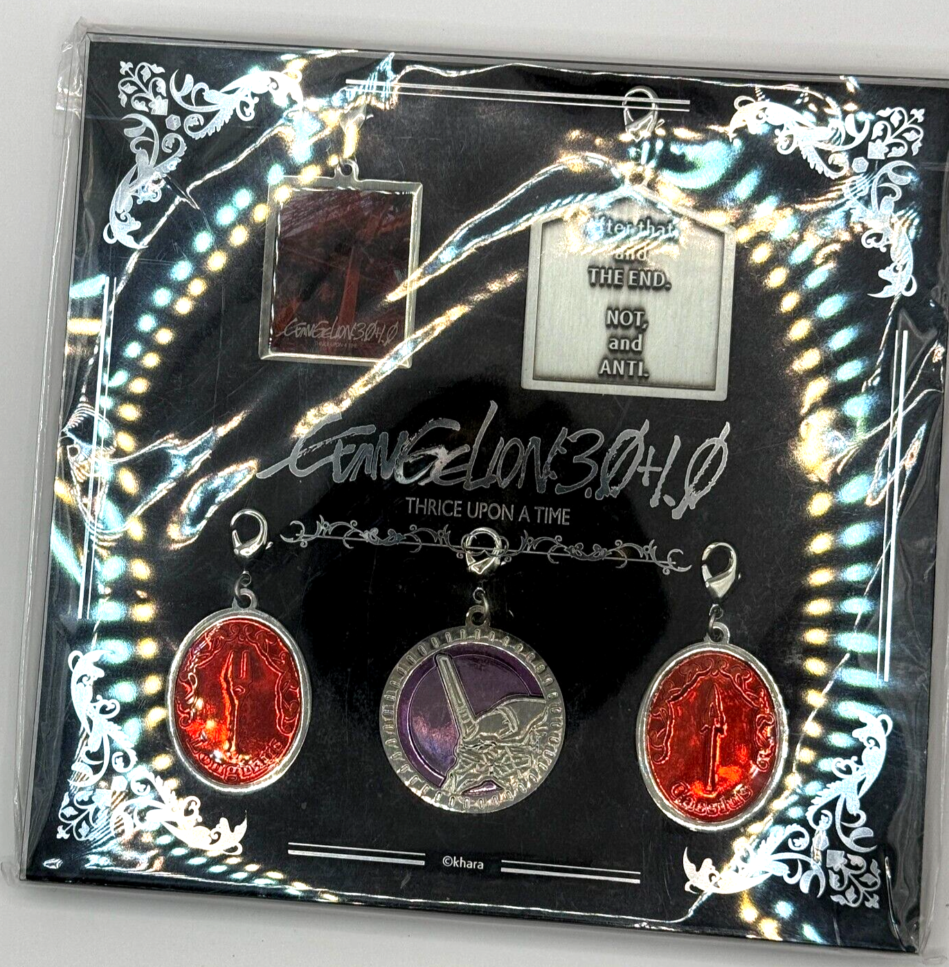 Evangelion 3.0+1.0 Thrice Upon a Time Charm Set Store Exclusive MISB Authentic0