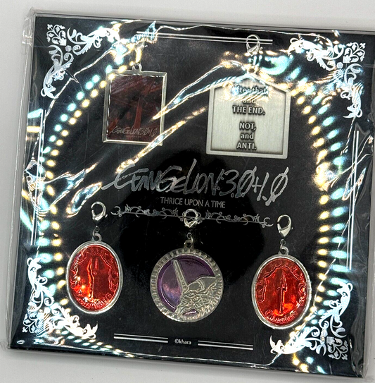 Evangelion 3.0+1.0 Thrice Upon a Time Charm Set Store Exclusive MISB Authentic0