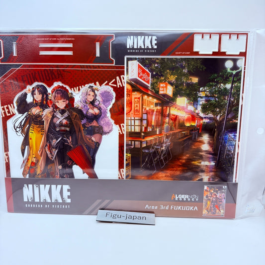 NIKKE Goddess of Victory Sakura Rosanna Moran Diorama Acrylic Stand Fukuoka NEW0