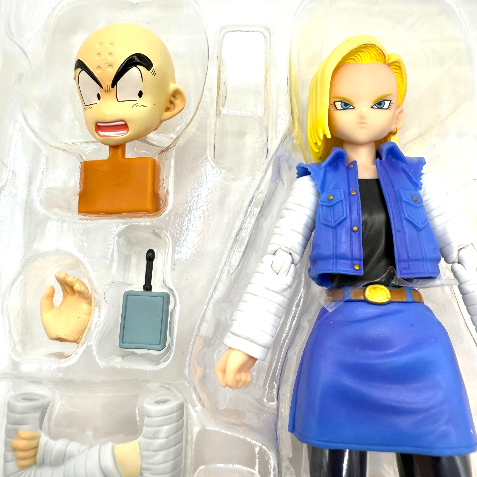 S.H.Figuarts Android 18 Dragon Ball Z Figure First Release Toei Sticker Mint9