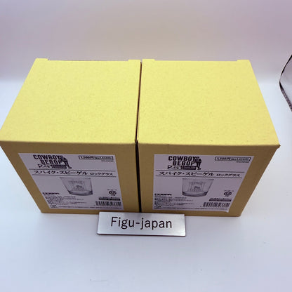 Cowboy Bebop 25th Anniversary Rock Glass Spike Spiegel Set of 2 New Rare Japan8
