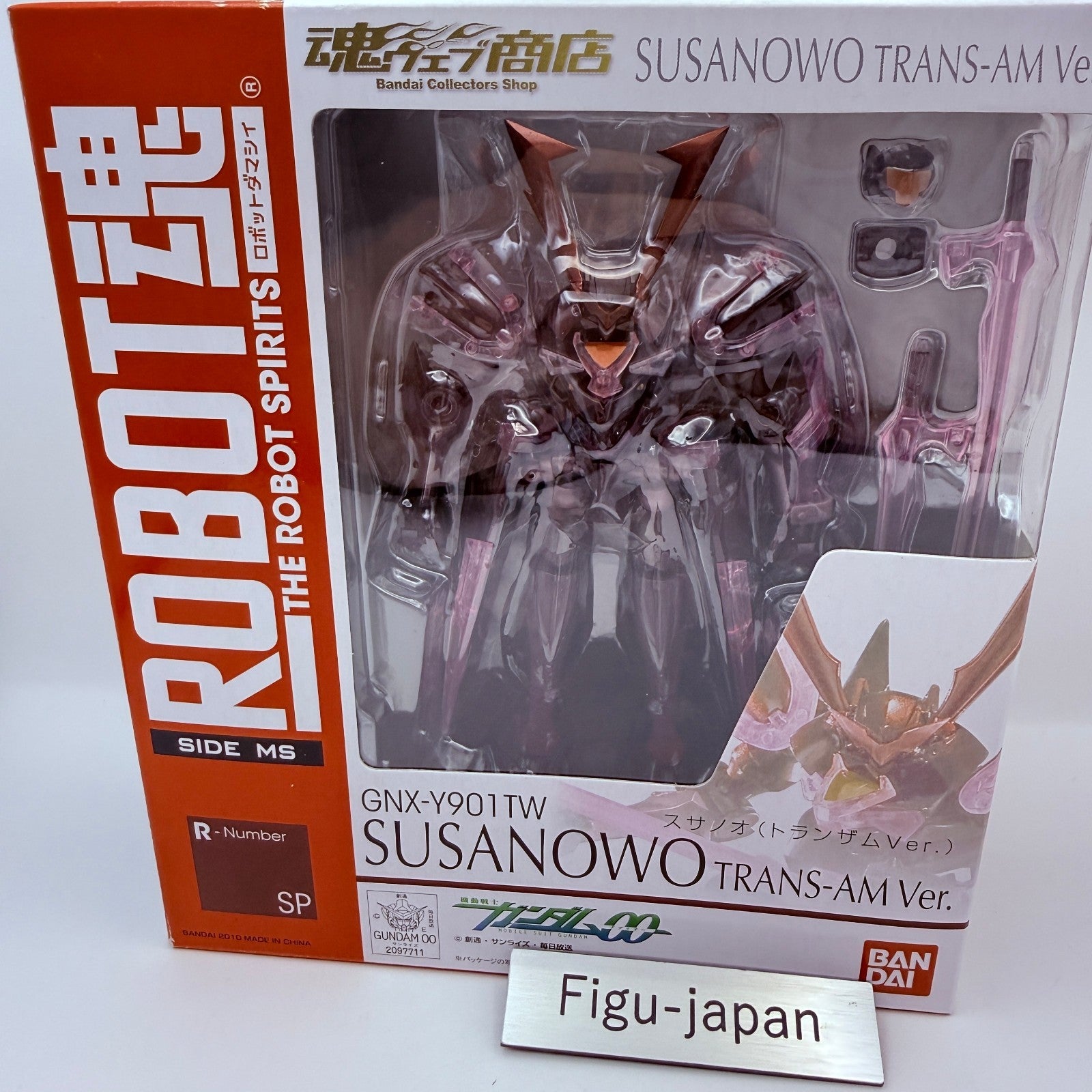 Robot Spirits Susanowo Trans-Am Ver Gundam 00 Action Figure Bandai Exclusive MIB0