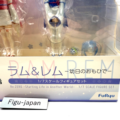 Re:ZERO Rem & Ram Childhood Memories 1/7 Figure Set F:NEX FuRyu NIB10
