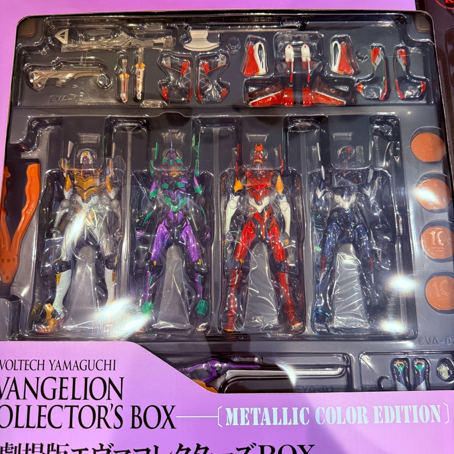 Evangelion Rebuild Collector’s Box Metallic Color Ver. 4 Eva Units Included1