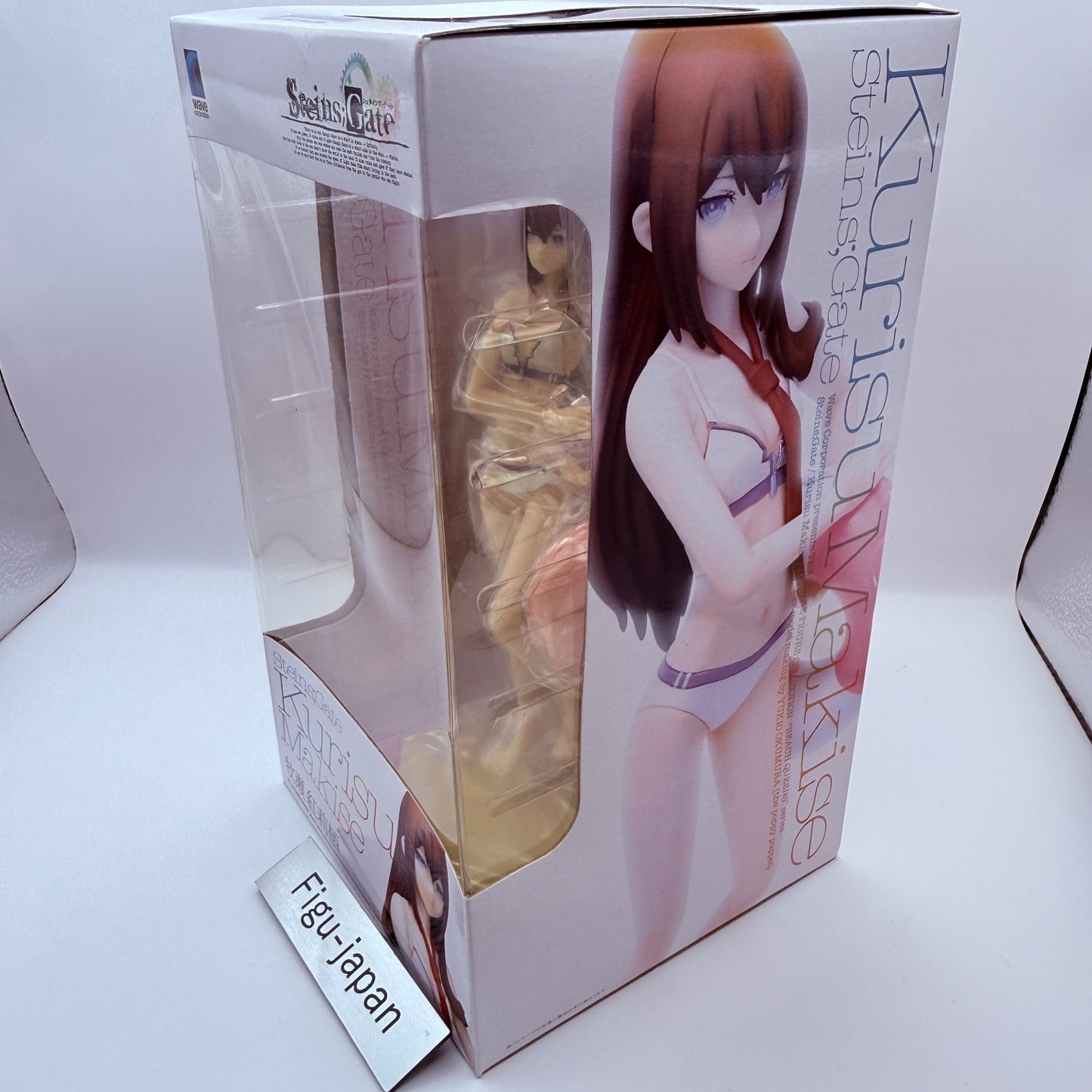 Makise Kurisu Swimsuit Figure BEACH QUEENS Steins Gate Wave Japan NOS4