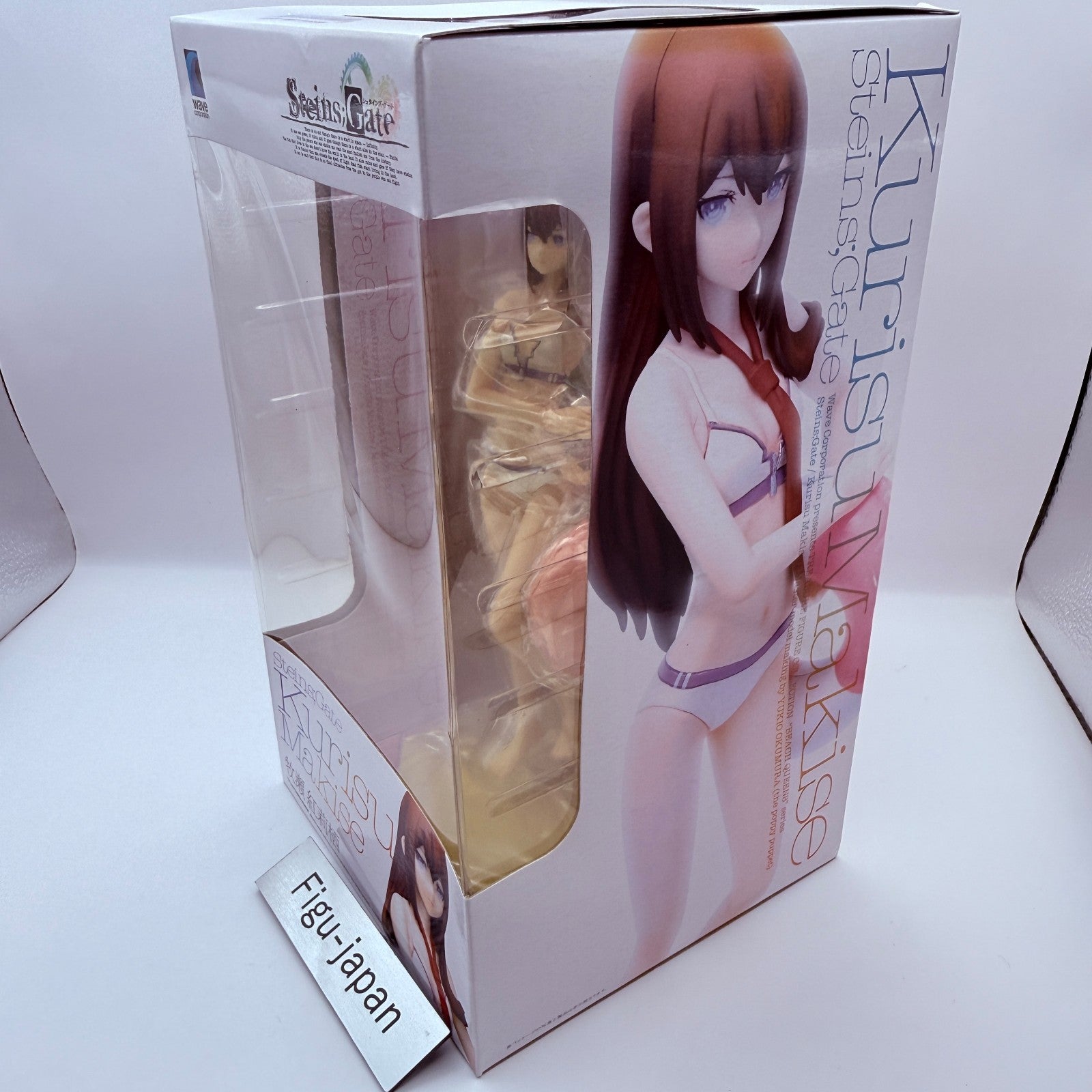 Makise Kurisu Swimsuit Figure BEACH QUEENS Steins Gate Wave Japan NOS4
