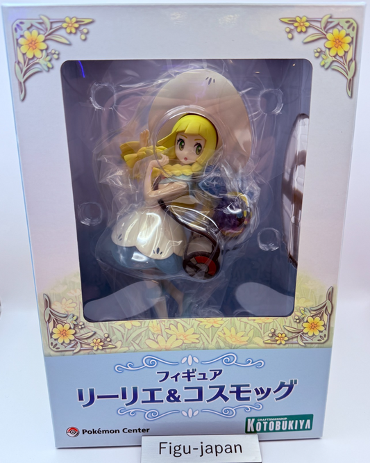 Pokemon Center Lillie & Cosmog 1/8 Figure Kotobukiya Authentic Japan New Sealed0