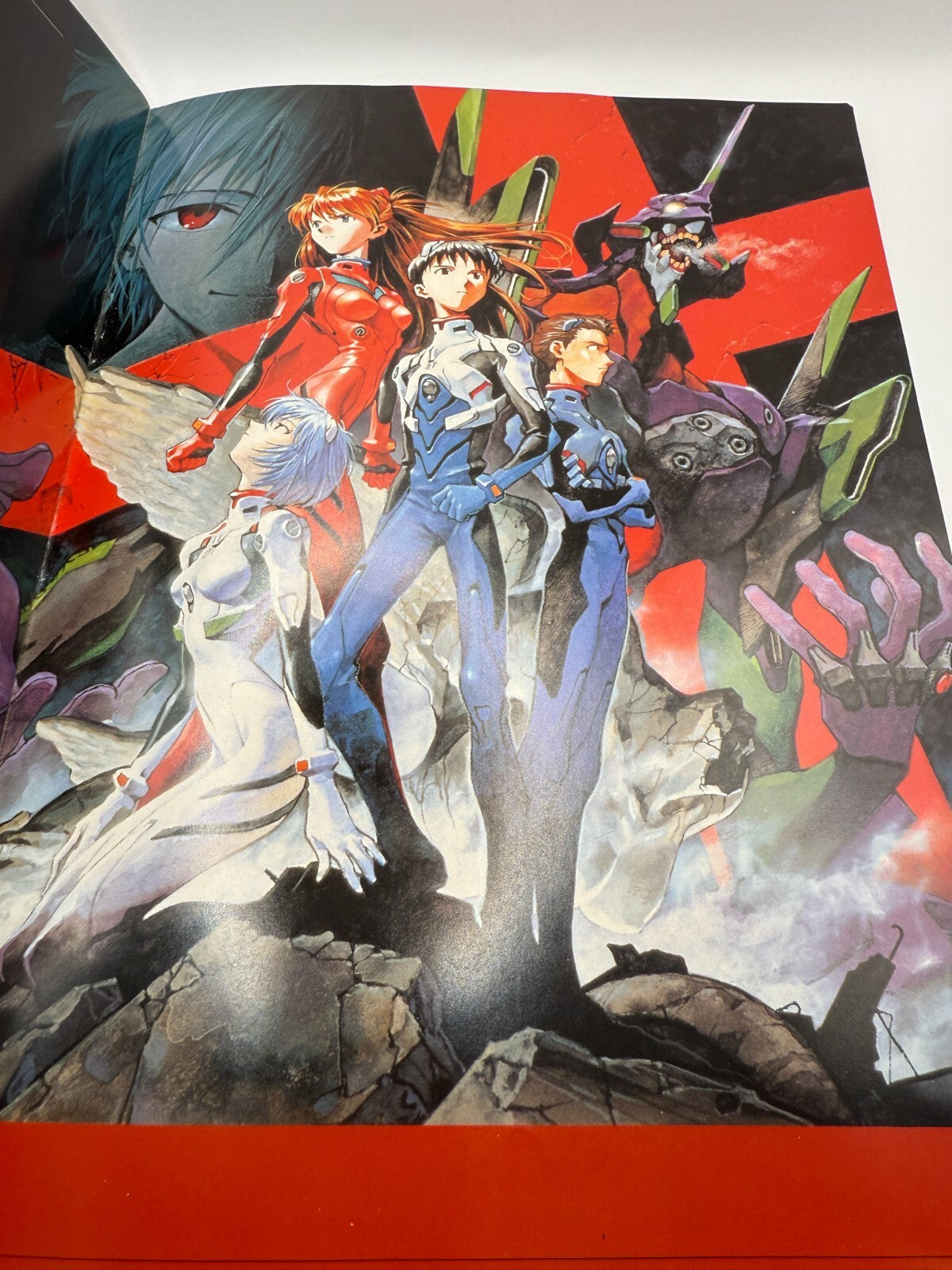 Evangelion Death & Rebirth Movie Booklet 1997 MINT with Slayers Flyer Japan0