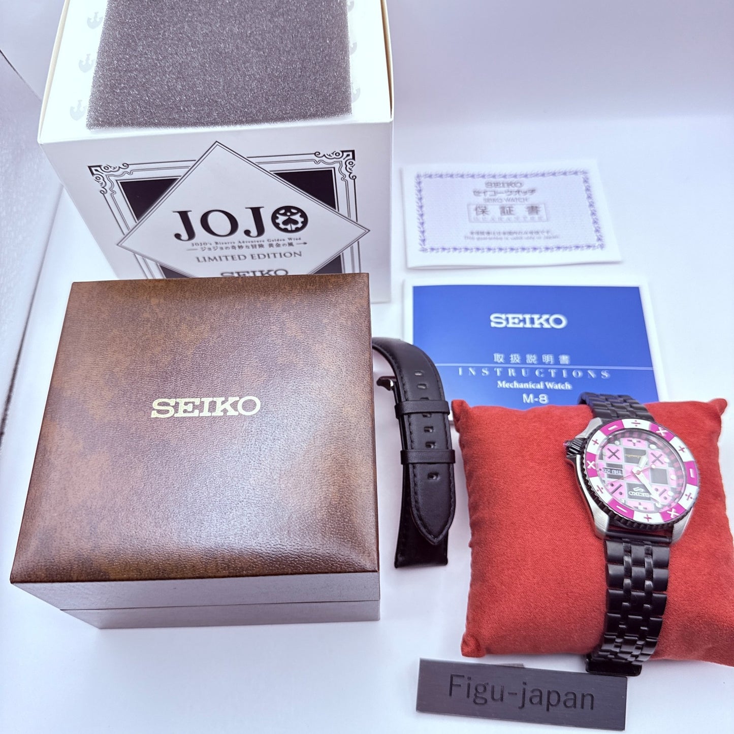 Trish Una SEIKO Watch SBSA033 JoJo Bizarre Adventure Golden Wind Custom Band MIB0