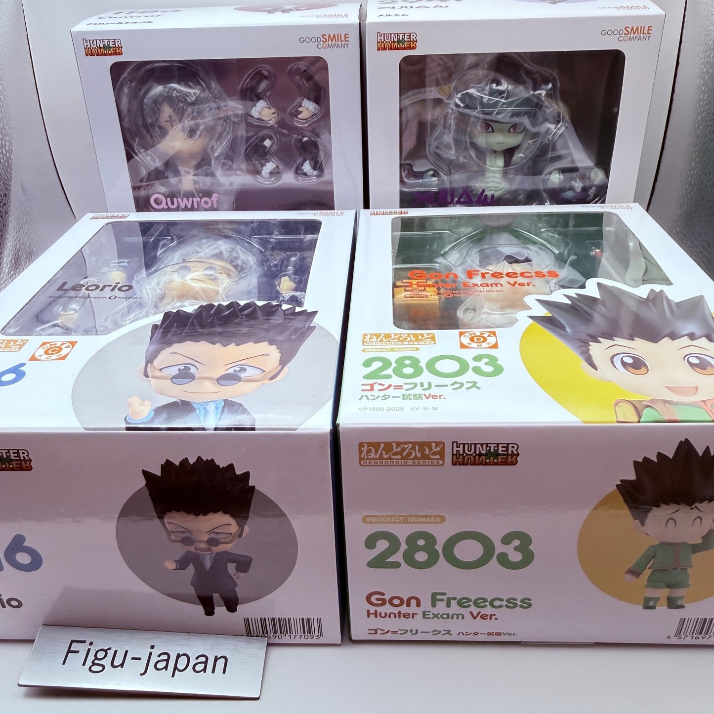 Hunter x Hunter Nendoroid Set 4 Figures Gon Meruem Leorio Chrollo GSC MISB Lot8