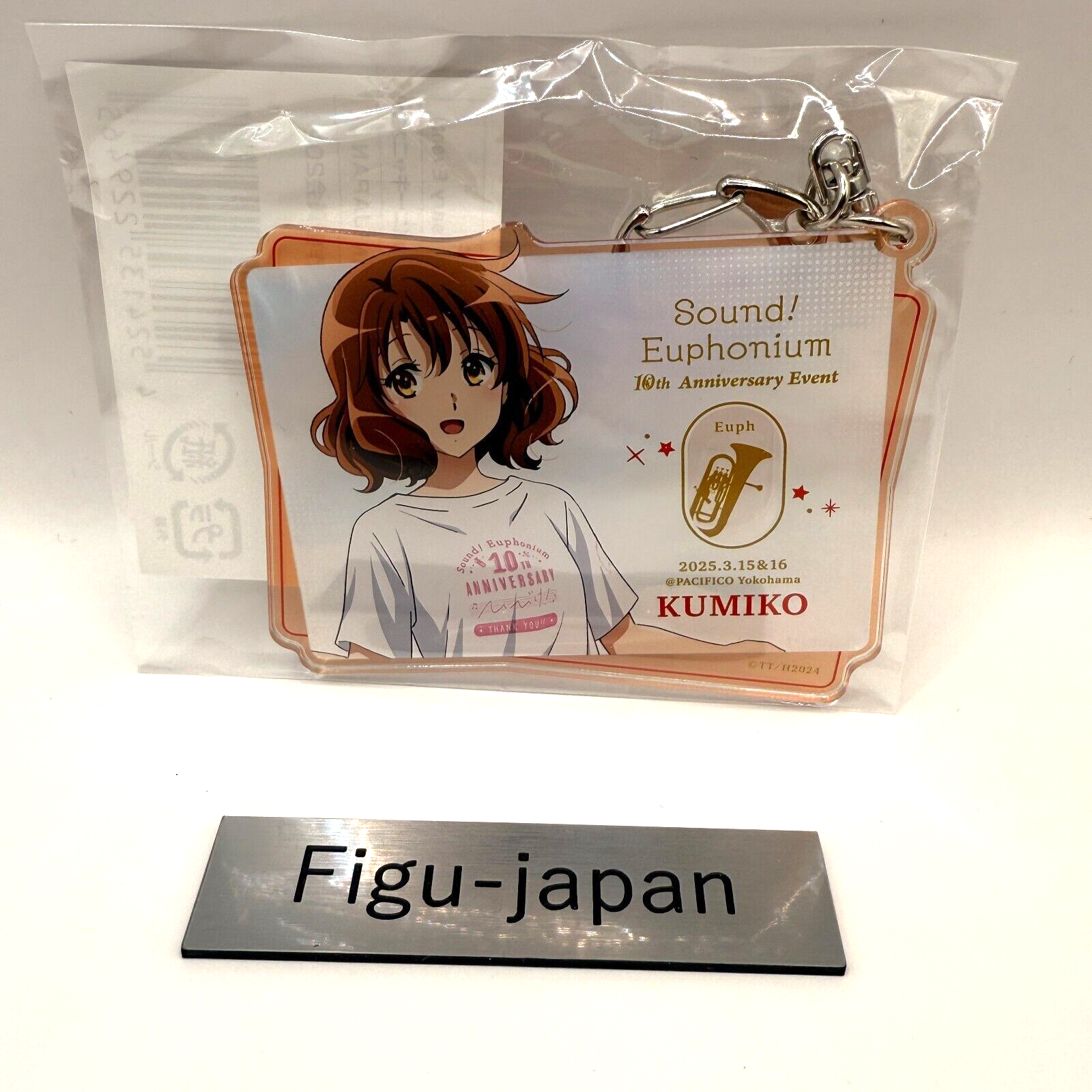 RARE Kumiko Oumae 10th Anniversary Event Key Chain Sound! Euphonium Official NEW2