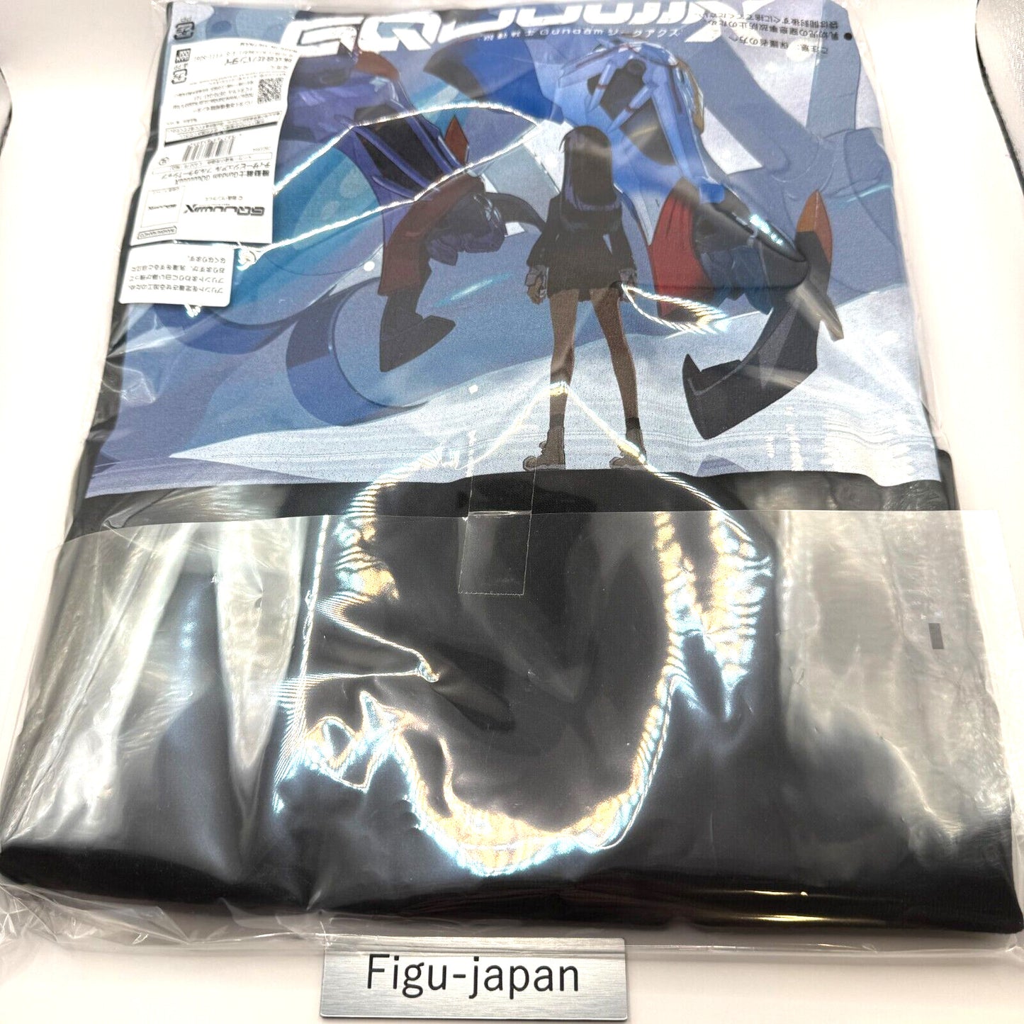 Mobile Suit Gundam GQuuuuuux Full Color T-shirts Black XL Size 