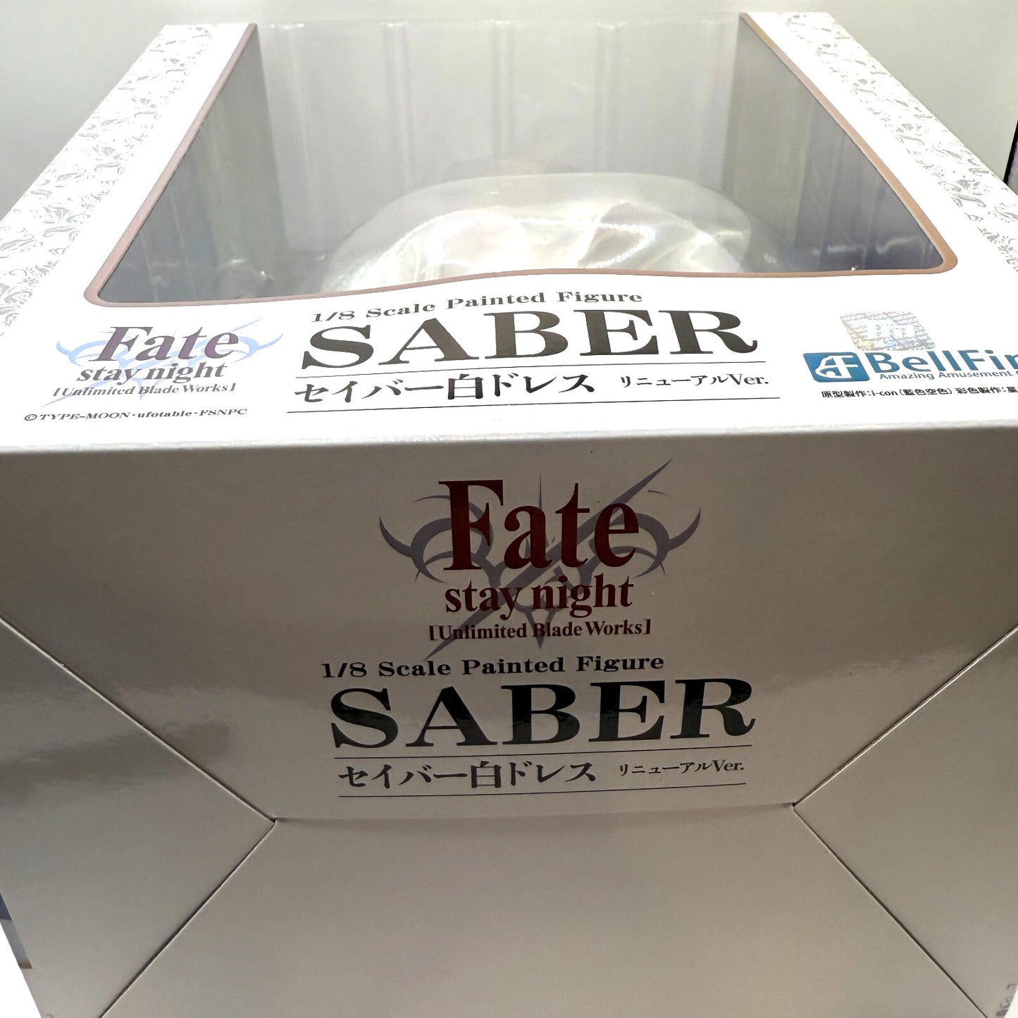 BellFine Fate Stay Night Saber White Dress Renewal Version 1/8 Figure FEDEX 