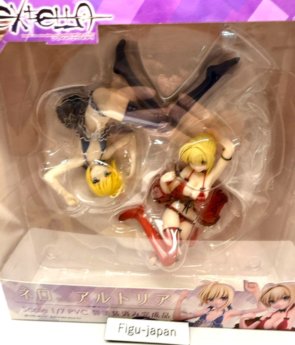 Fate Extella Nero Claudius &amp; Altria Pendragon 1/7 figure ALPHAMAX Japan used 