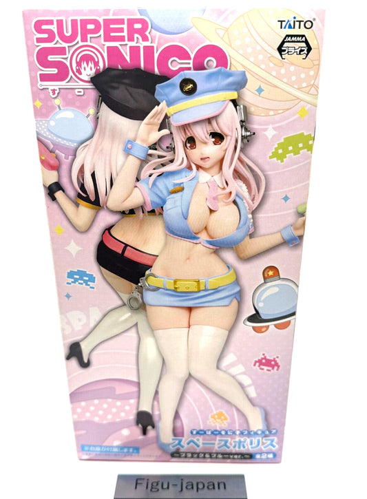 Super Sonico Figure Space Police Blue Color Ver. Taito Japanese anime 2013 