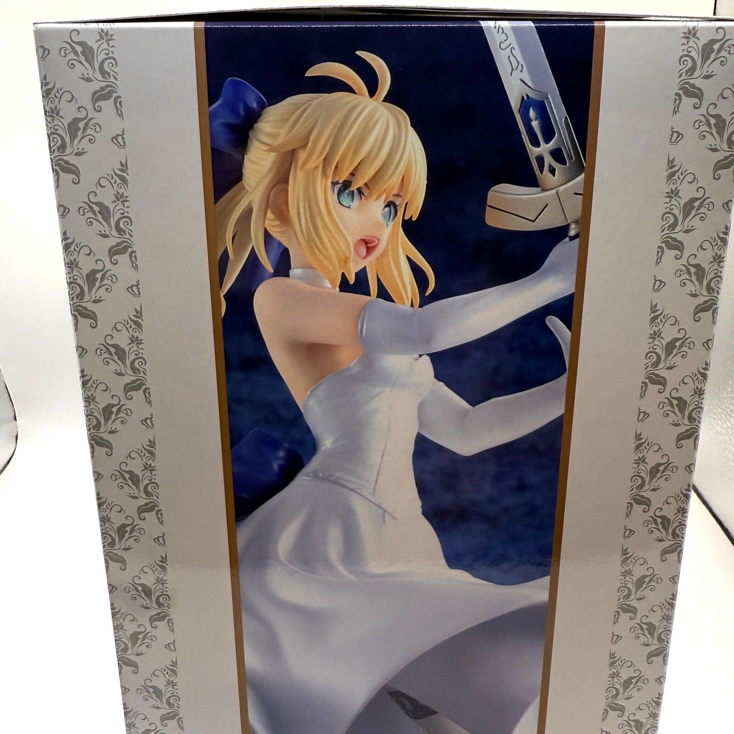 BellFine Fate Stay Night Saber White Dress Renewal Version 1/8 Figure FEDEX 