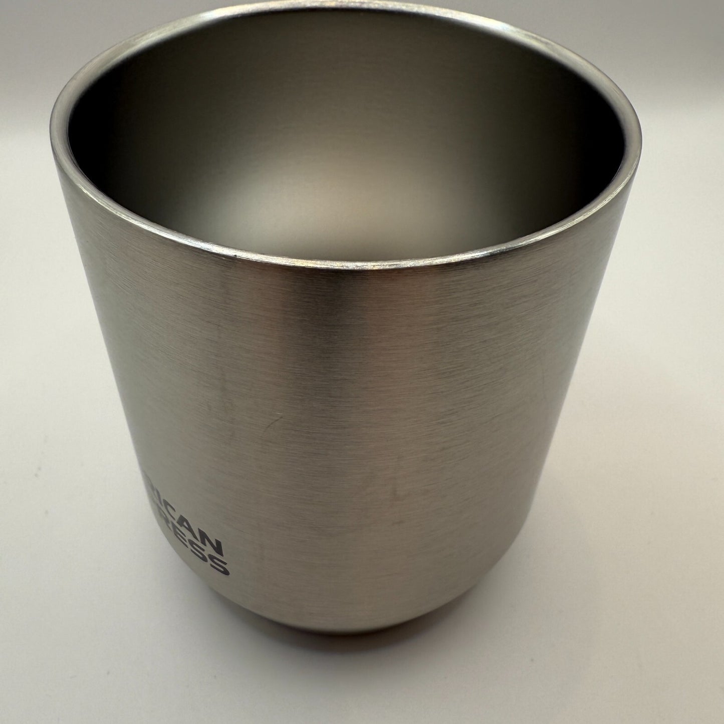 American Express Thermos Vacuum Insulated Cup stainless steel Silver 280ml 