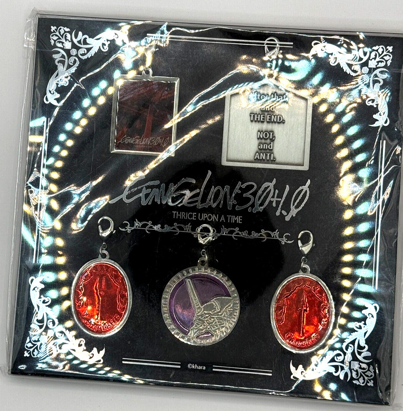 Evangelion Charm Set von 5 2021 Offizielles Modell 3.0 1.0 Thrice Upon a Time NEU 