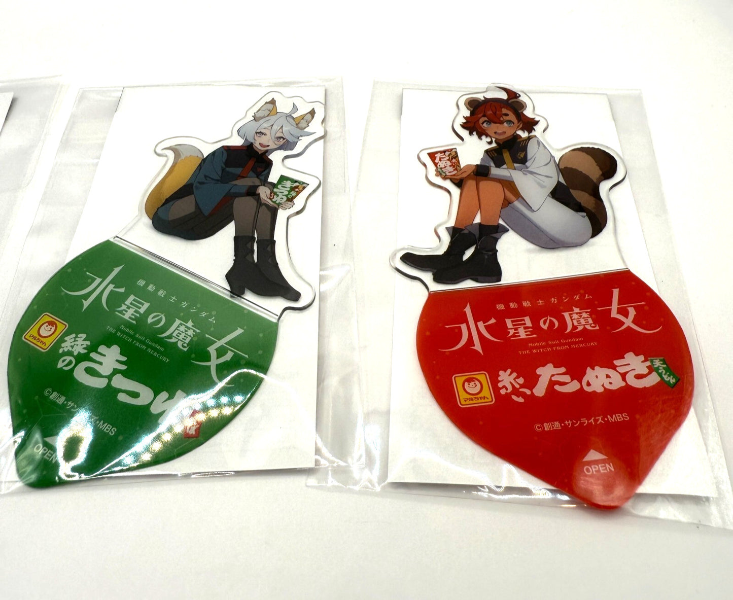 Mobile Suit Gundam: The Witch from Mercury colabo clear stand complete set of4 